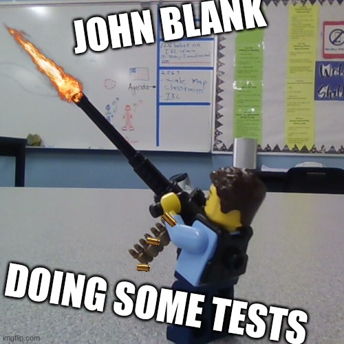 very interesting title | JOHN BLANK; DOING SOME TESTS | made w/ Imgflip meme maker