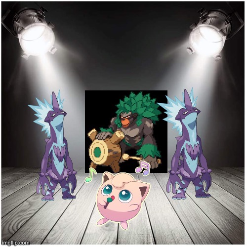 Perfect Pokémon band | image tagged in stage spotlight | made w/ Imgflip meme maker