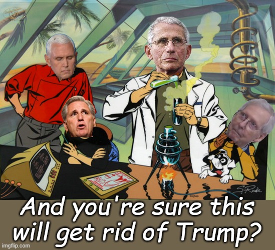 What if any of these guys really supported Trump instead of just acting like it? | And you're sure this will get rid of Trump? | image tagged in jonny quest | made w/ Imgflip meme maker