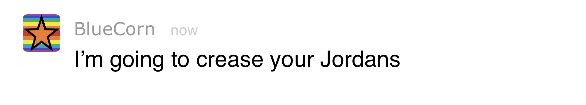 I’m going to crease your Jordans Blank Meme Template