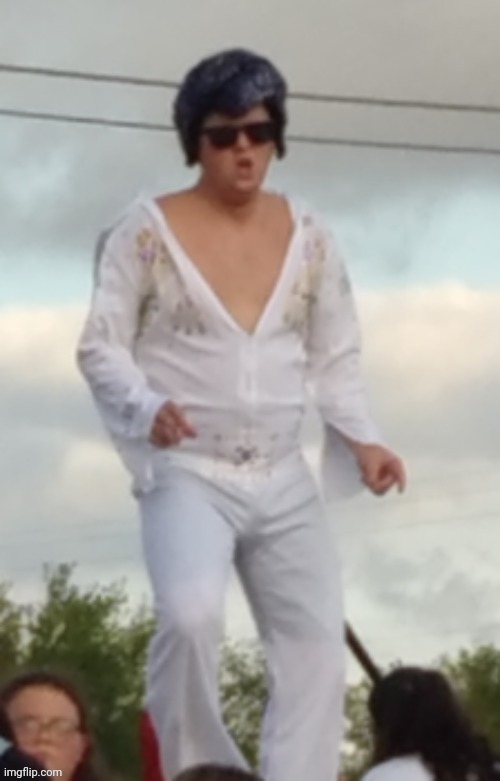 there was two guys who dressed up as him i gotta find the other pic | made w/ Imgflip meme maker