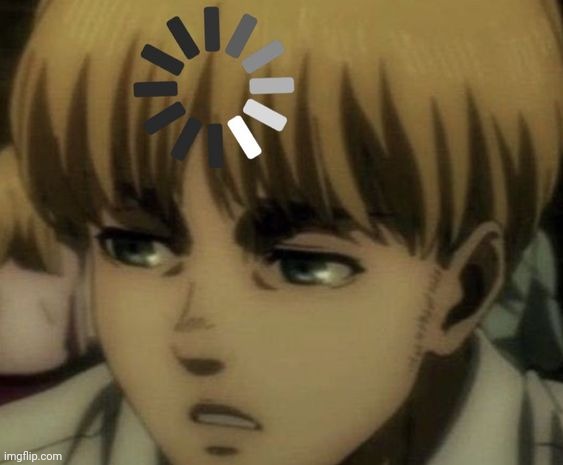 confused Armin | image tagged in confused armin | made w/ Imgflip meme maker