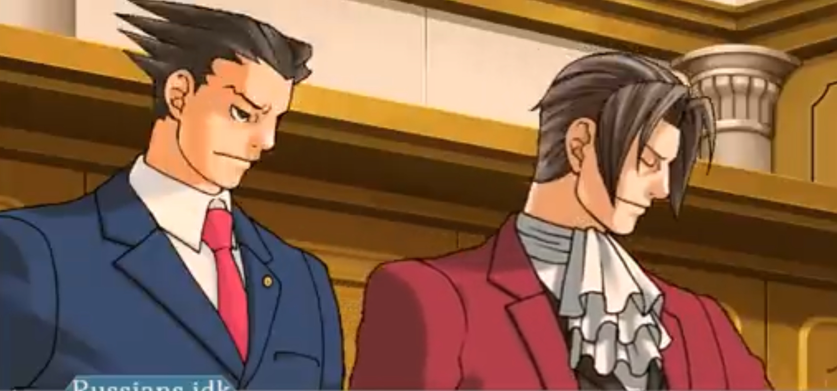 High Quality Edgeworth & Wright Blank Meme Template