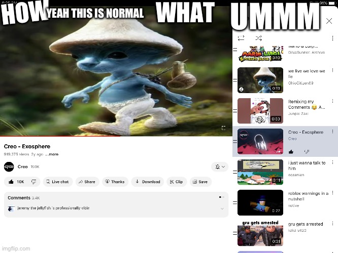 Some glitch I found | HOW; WHAT; UMMM; YEAH THIS IS NORMAL | made w/ Imgflip meme maker