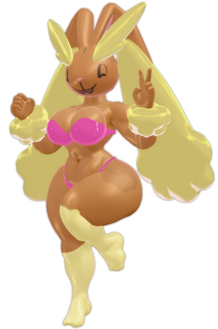 Curvy Lopunny Blank Meme Template