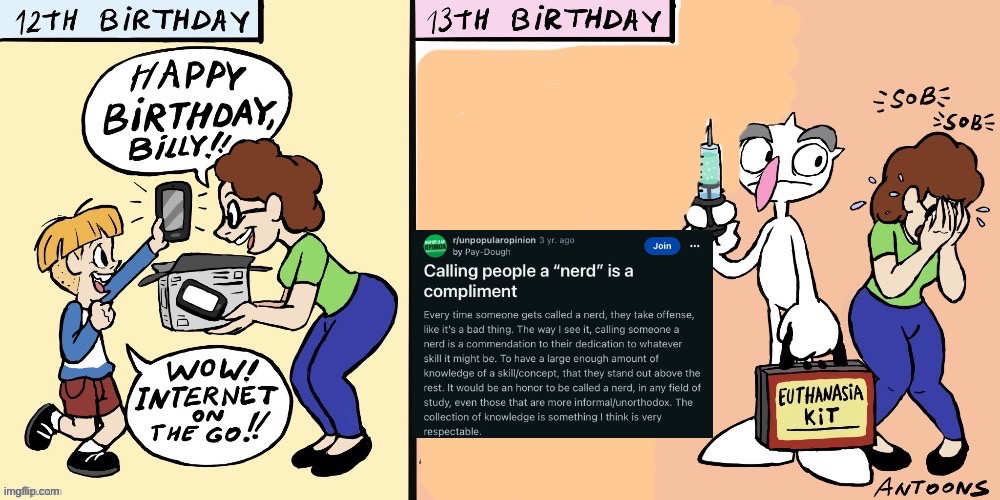gee, wonder why they decided to post this! sure hope it isn’t their coping method for being called a certain “compliment”! | image tagged in internet on the go | made w/ Imgflip meme maker