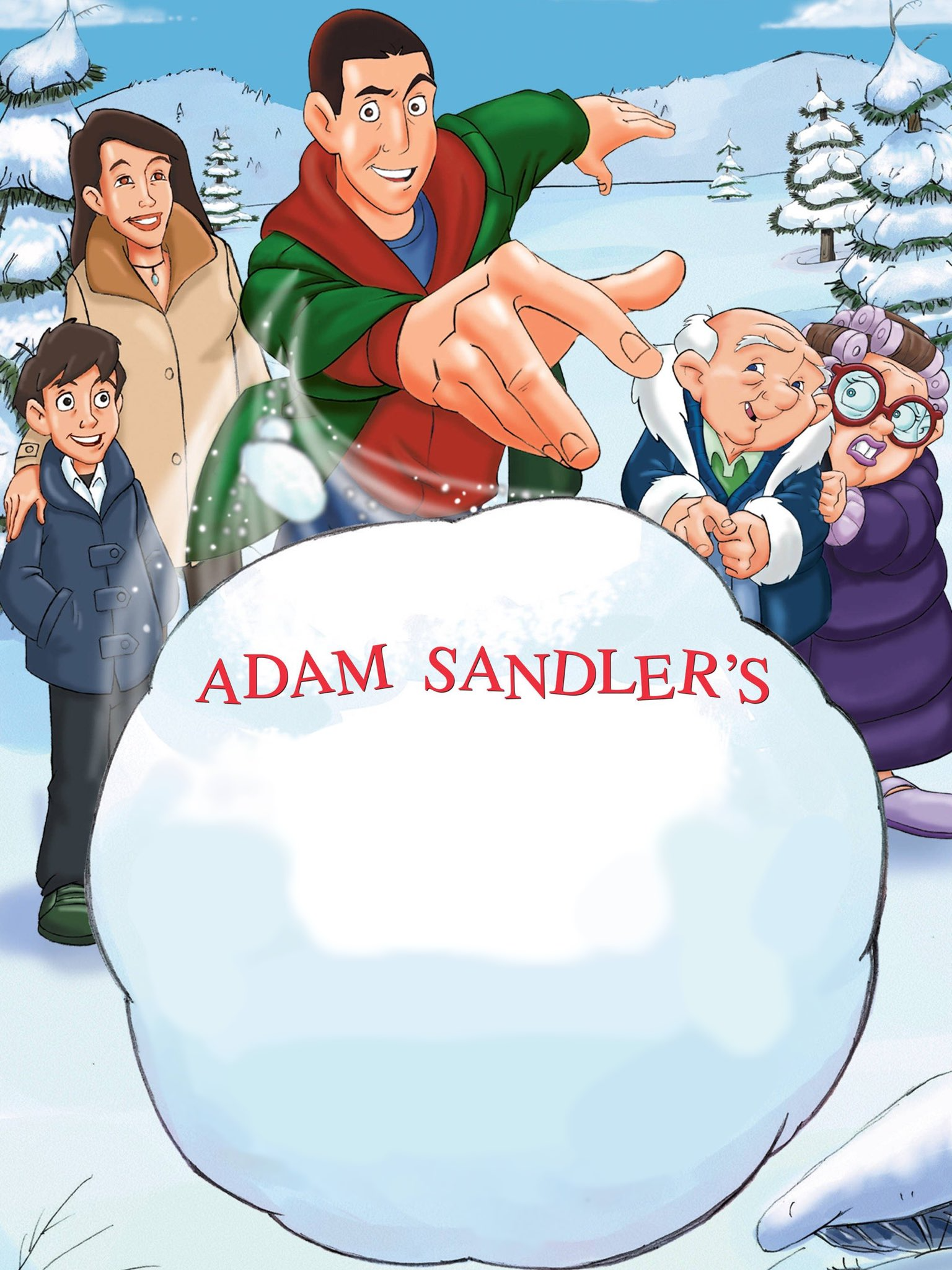 High Quality Adam Sandler Snowball Movie Blank Meme Template