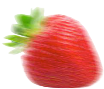 High Quality Blurred Strawberry Transparent Background Blank Meme Template