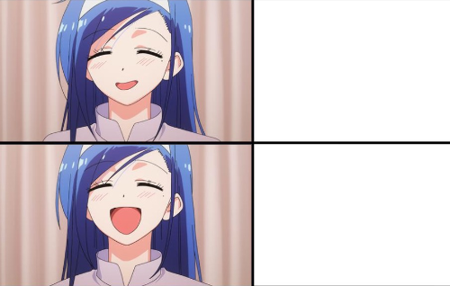 Sad to happy girl Blank Meme Template