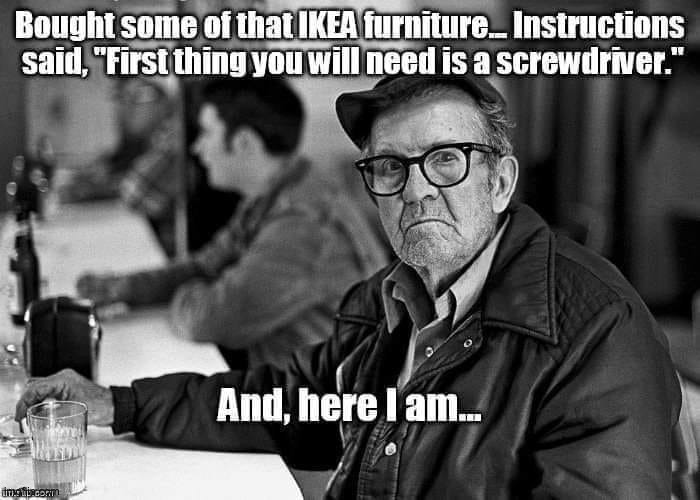Ikea | image tagged in dad joke | made w/ Imgflip meme maker