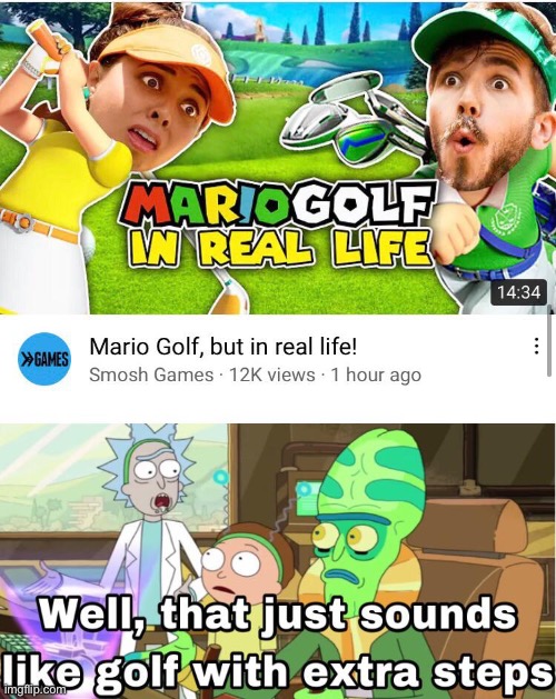 image tagged in rick and morty-extra steps,mario | made w/ Imgflip meme maker