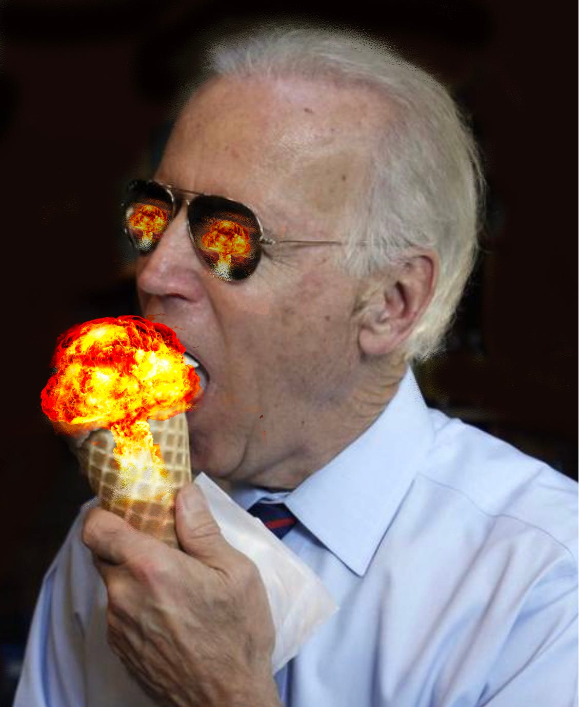 High Quality Joe Biden Apocalypse flavored Ice Cream Blank Meme Template