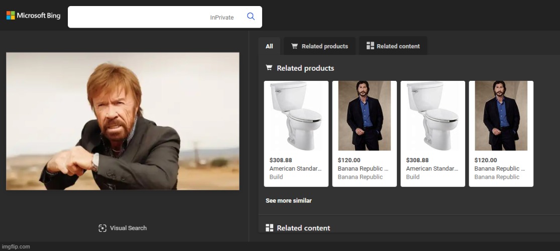 Was going to make a stress-testing adult diapers joke but the image search results are funnier. | image tagged in chuck norris flex,chuck norris,toilet humor | made w/ Imgflip meme maker