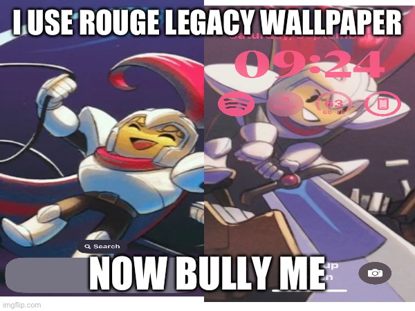 it’s cool yet underratted :( | I USE ROUGE LEGACY WALLPAPER; NOW BULLY ME | image tagged in let the hate flow through you | made w/ Imgflip meme maker