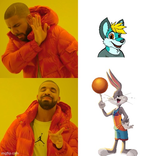 Yes, I posted anti furry in fun | image tagged in memes,drake hotline bling | made w/ Imgflip meme maker