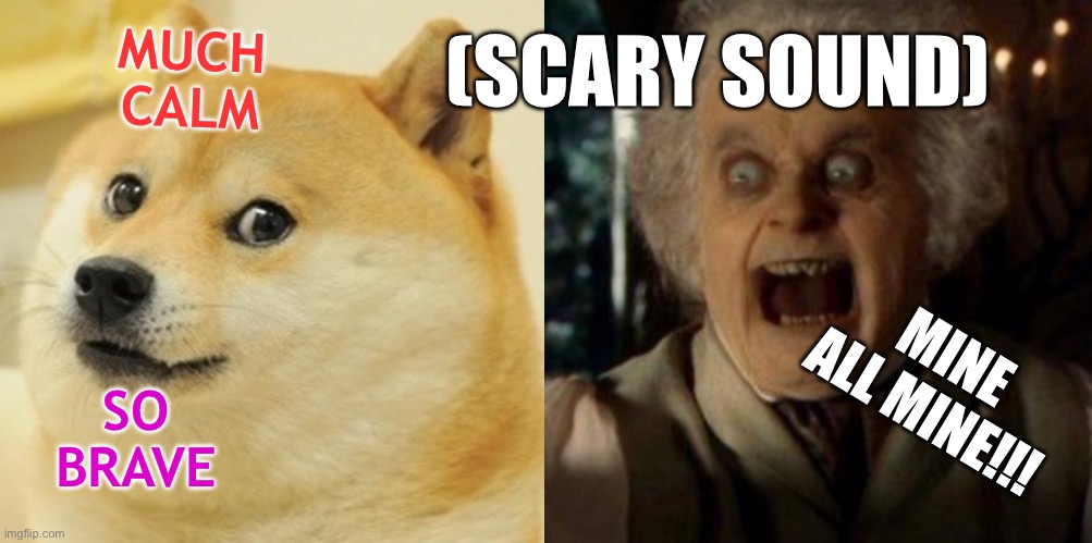 Bilbo scary face Memes - Imgflip