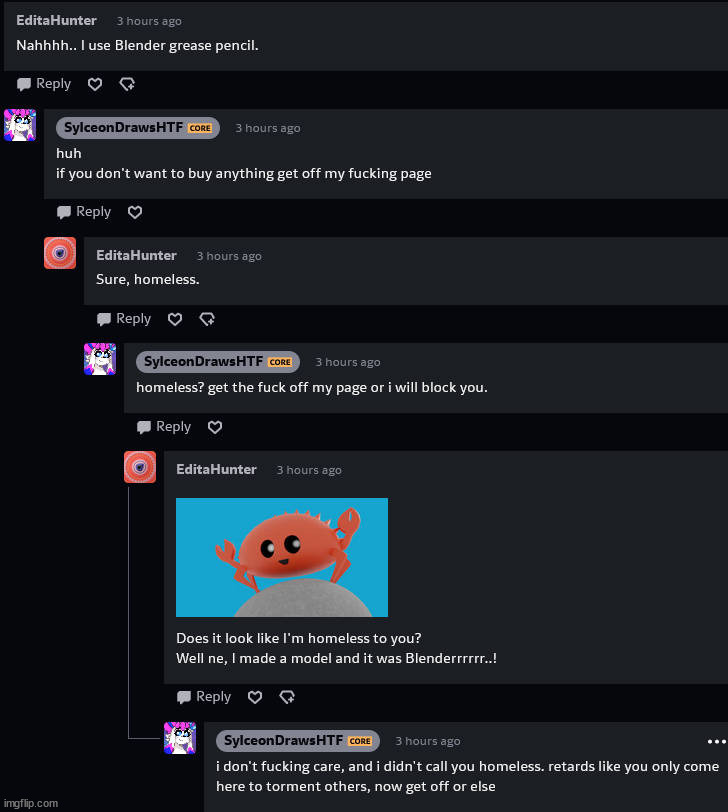 edita got banned for transphobia lmao | made w/ Imgflip meme maker