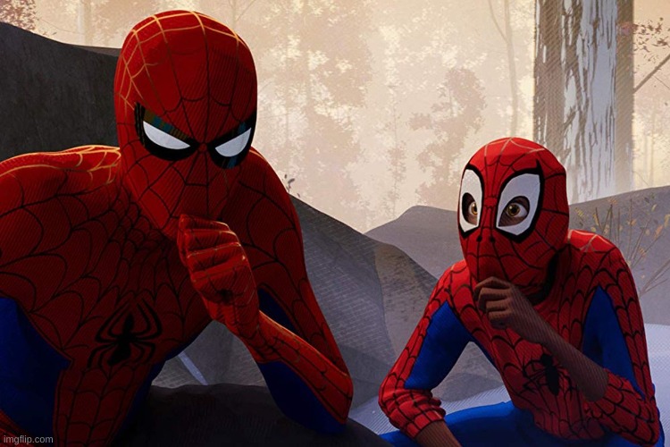 Learning from spiderman | image tagged in learning from spiderman | made w/ Imgflip meme maker