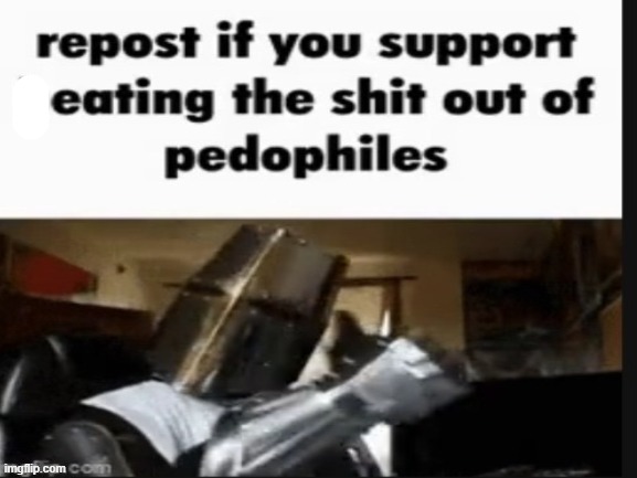LMFAO HELP | image tagged in repost if you support beating the shit out of pedophiles | made w/ Imgflip meme maker
