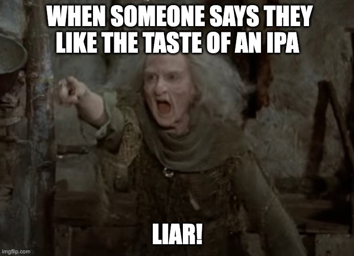 IPA Liar | WHEN SOMEONE SAYS THEY LIKE THE TASTE OF AN IPA; LIAR! | image tagged in liar liar | made w/ Imgflip meme maker