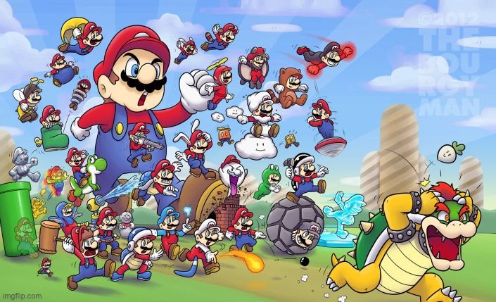 Mario Army | image tagged in mario army | made w/ Imgflip meme maker