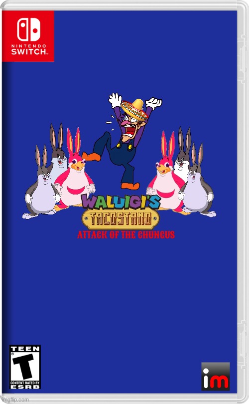 waluigi's taco stand attack of the chungus a.k.a waluigi's taco stand 6 | ATTACK OF THE CHUNGUS | image tagged in nintendo switch,sequels,waluigi,fake,big chungus | made w/ Imgflip meme maker