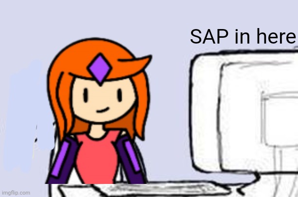 Hakai probably: Erhh why cant i use the computer | SAP in here | image tagged in computer suicide | made w/ Imgflip meme maker
