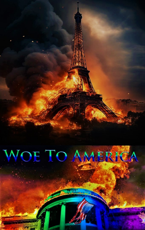 The destruction of France and America Blank Meme Template