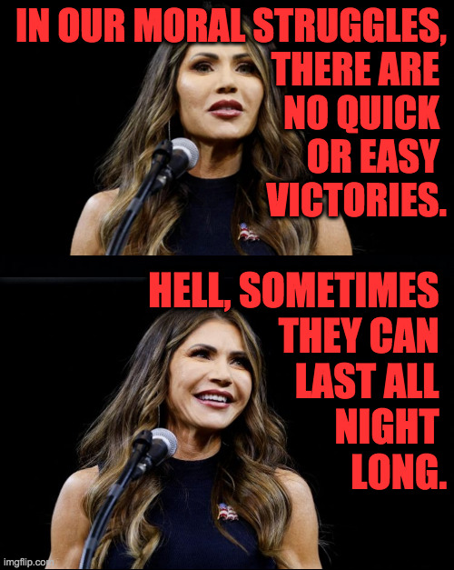 IN OUR MORAL STRUGGLES,
THERE ARE 
NO QUICK 
OR EASY 
VICTORIES. HELL, SOMETIMES 
THEY CAN 
LAST ALL 
NIGHT 
LONG. | image tagged in black background | made w/ Imgflip meme maker
