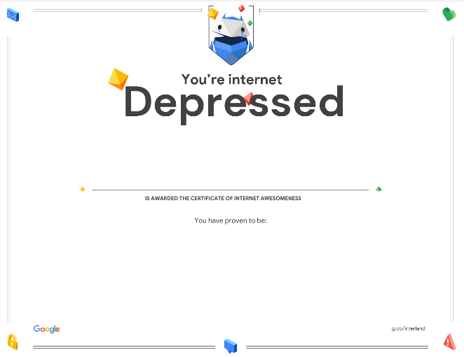 High Quality You're Internet Depressed Blank Meme Template
