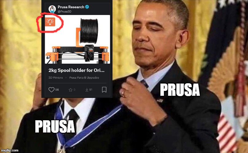 obama medal | PRUSA; PRUSA | image tagged in obama medal | made w/ Imgflip meme maker