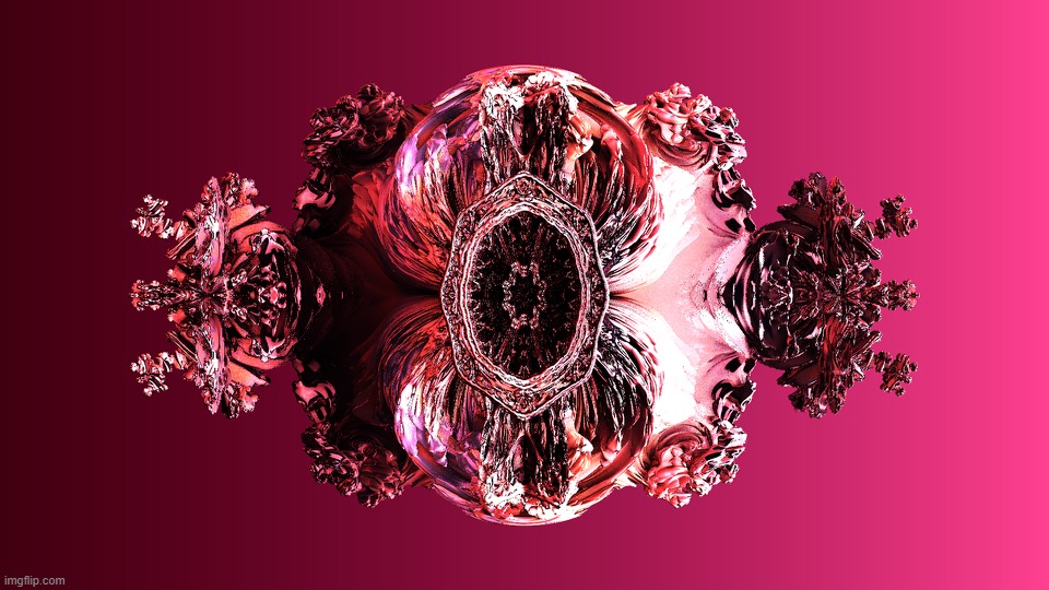 "Tridimensional Tribrot" - a 3D 3rd Power Mandelbrot render | made w/ Imgflip meme maker