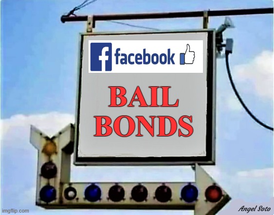 Facebook bail bonds Blank Meme Template