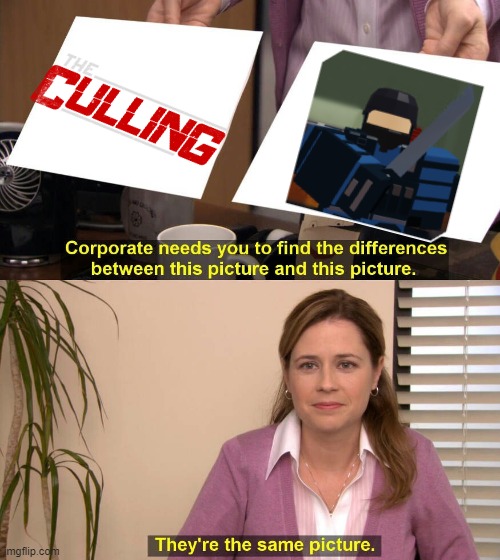 it is the same image. | image tagged in they are the same picture,video games,roblox meme | made w/ Imgflip meme maker