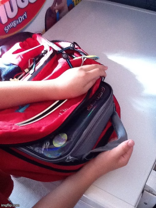 backpack inside a backpack | image tagged in backpack inside a backpack | made w/ Imgflip meme maker