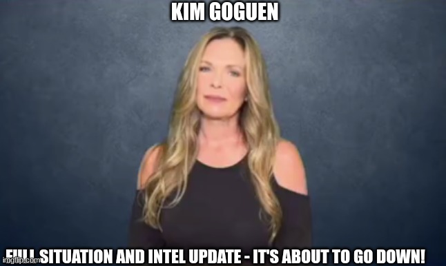 Kim Goguen: Full Situation and Intel Update - It's About to Go DOWN!  (Video) 
