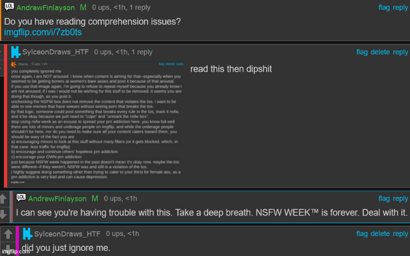 i'm using drm's comment because she explains it better than i could. | made w/ Imgflip meme maker