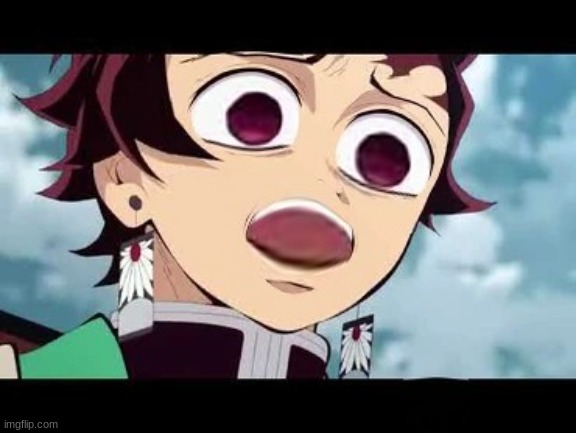 disgusted tanjiro edit | image tagged in disgusted tanjiro,edit,funny,demon slayer | made w/ Imgflip meme maker