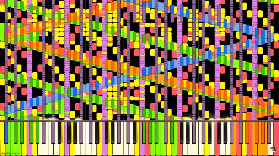 Rush E Piano Roll | image tagged in rush e piano roll | made w/ Imgflip meme maker