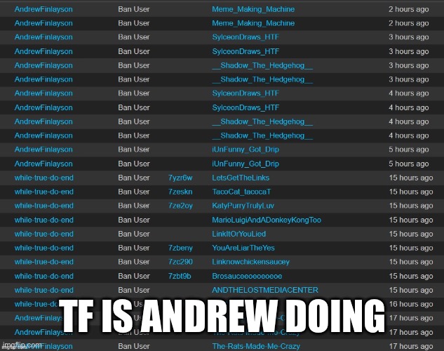 TF IS ANDREW DOING | made w/ Imgflip meme maker