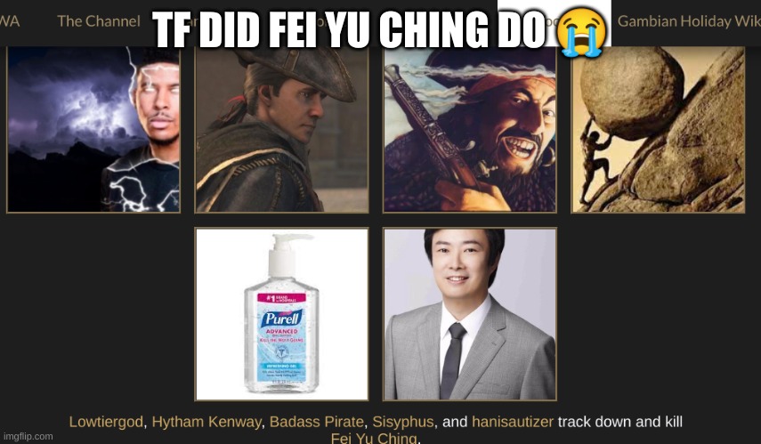 TF DID FEI YU CHING DO 😭 | made w/ Imgflip meme maker
