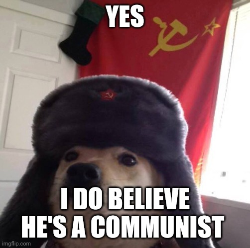 Idk, I'm tired | YES; I DO BELIEVE HE'S A COMMUNIST | image tagged in comunist ppoch,in soviet russia,funny,snoop dogg | made w/ Imgflip meme maker