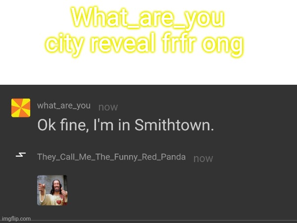Frfr | What_are_you city reveal frfr ong | image tagged in memes | made w/ Imgflip meme maker