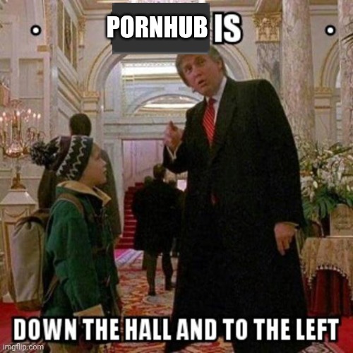 Fun Stream is Down the Hall to the Left | PORNHUB | image tagged in fun stream is down the hall to the left | made w/ Imgflip meme maker