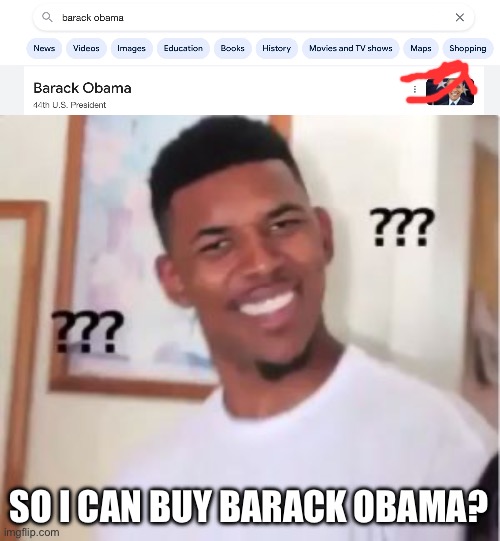 Hmm ? | SO I CAN BUY BARACK OBAMA? | image tagged in buying barack obama,nick young | made w/ Imgflip meme maker
