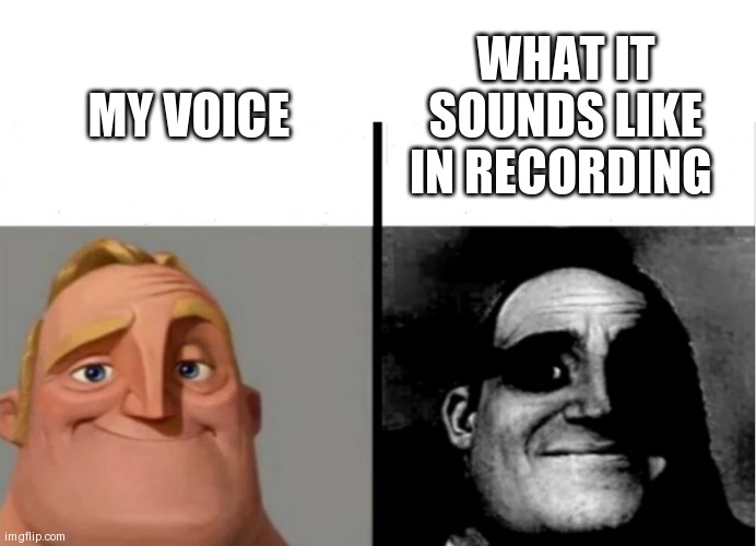 Teacher's Copy | WHAT IT SOUNDS LIKE IN RECORDING; MY VOICE | image tagged in teacher's copy | made w/ Imgflip meme maker