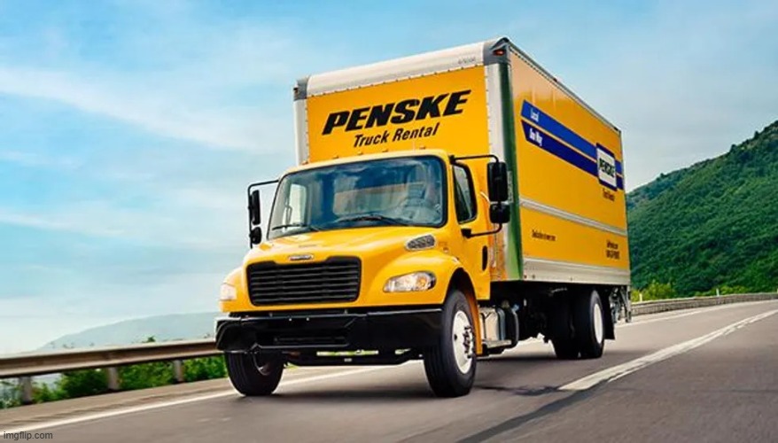 Penske truck | image tagged in penske truck | made w/ Imgflip meme maker