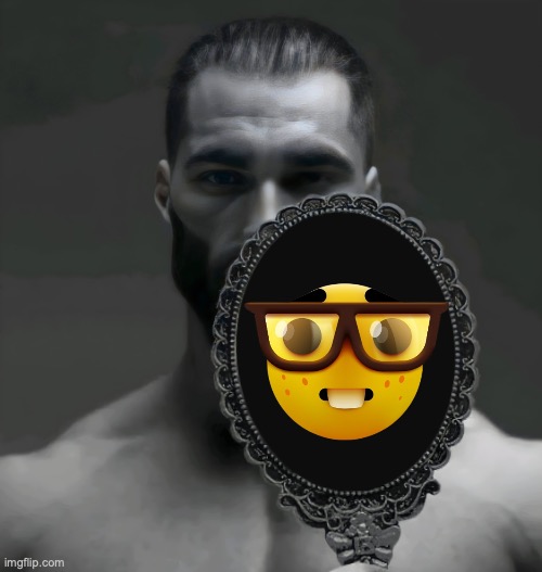Imagine | image tagged in gigachad blank mirror | made w/ Imgflip meme maker