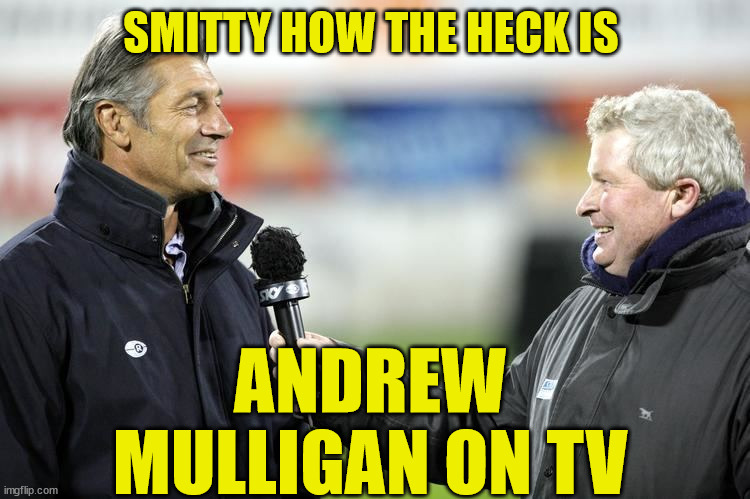 Andrew Mulligan | SMITTY HOW THE HECK IS; ANDREW MULLIGAN ON TV | image tagged in sky sports breaking news,new zealand,rugby,crowd | made w/ Imgflip meme maker