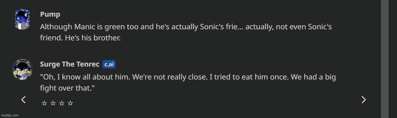 OK ik surge hates sonic and stuff but like... wtf | made w/ Imgflip meme maker